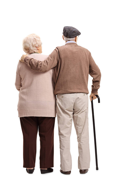 Rear view shot of an elderly couple - Foto, Bild
