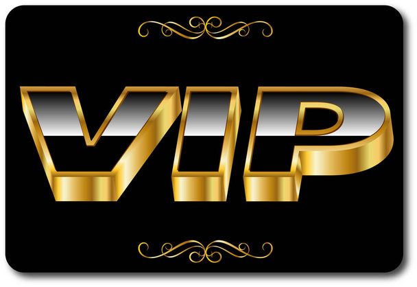 VIP card icon - Διάνυσμα, εικόνα