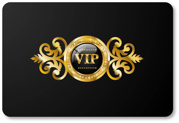 VIP card icon - Vector, Image