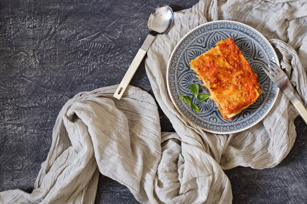 Traditional Italian lasagna - Valokuva, kuva