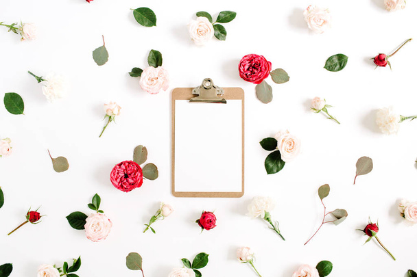 Květinový rámeček s schránky - Fotografie, Obrázek