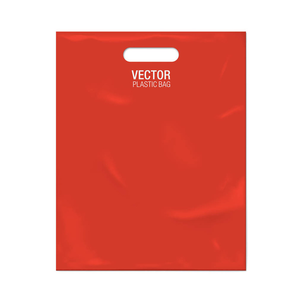 Vector plastic bag template - Wektor, obraz
