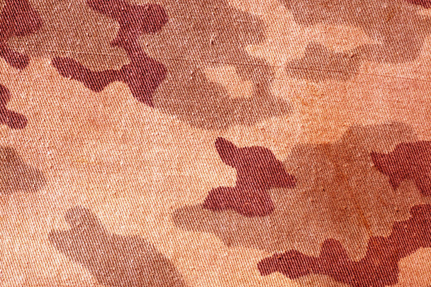 Dirty old camouflage uniform pattern.  - Photo, Image