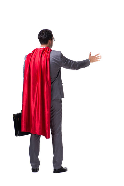 Homme d'affaires super-héros isolé sur fond blanc
 - Photo, image