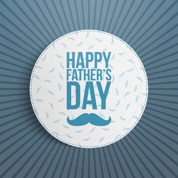 Fathers Day festive blue and white Background - Vector, Image