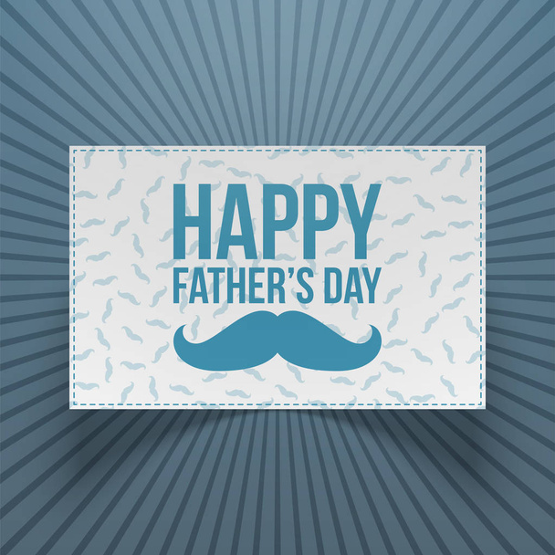 Happy Fathers Day realistic festive Banner - Vektor, Bild