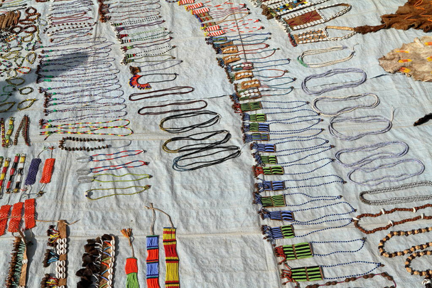 Parel colliers en mode-sieraden uit Afrika - Foto, afbeelding
