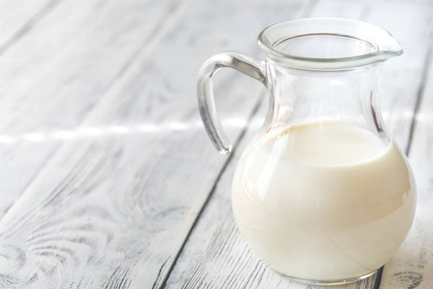 Кувшин молока из стекла
 - Фото, изображение