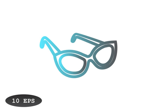 glasses simple icon - ベクター画像