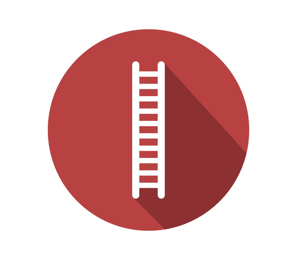Wooden staircase icon on white background - Vector, Image