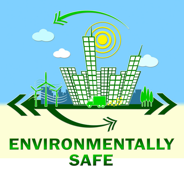 Περιβαλλοντικά ασφαλή προβολή Eco φιλικό 3d απεικόνιση - Φωτογραφία, εικόνα