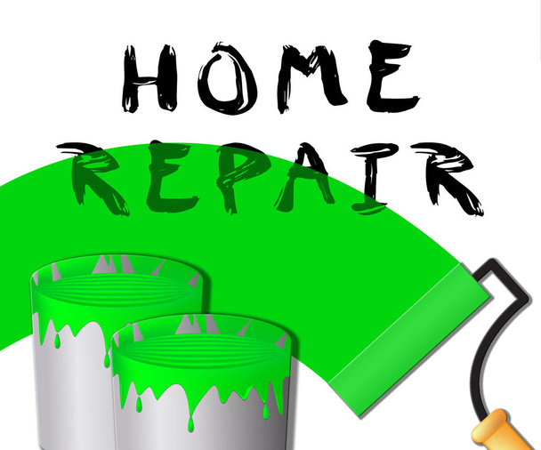 Home Repair Represents Fixing House 3d Illustration - Photo, Image