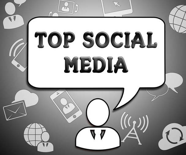 Mejores Medios de Comunicación Social Mejor Red Ilustración 3d
 - Foto, imagen