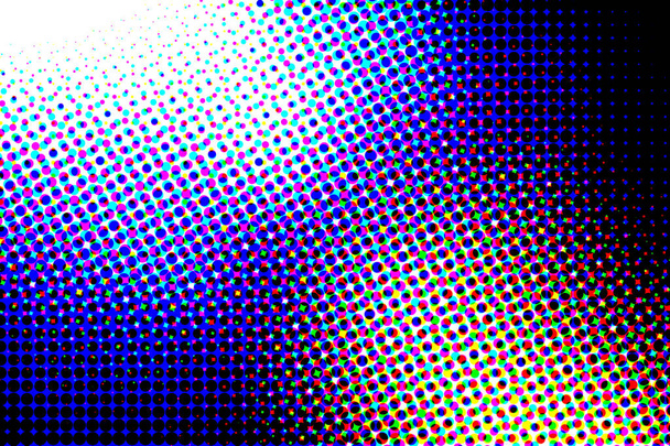 Хаотический фон с сумасшедшими направлениями света полосы в синем и красном для концепций о движении - Фото, изображение
