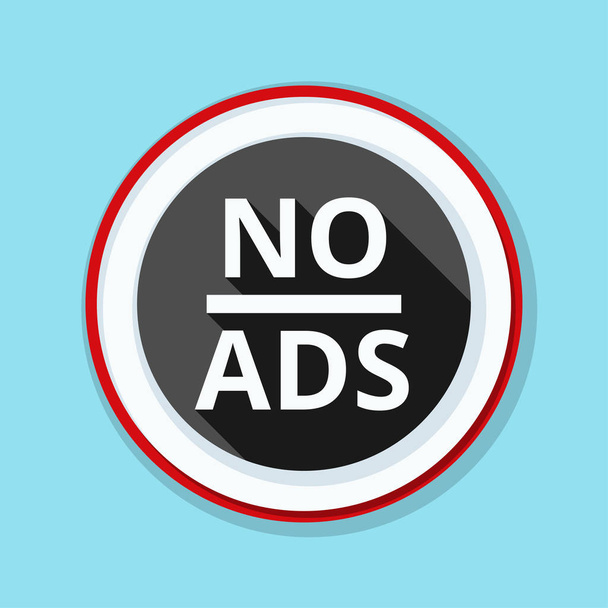 No ADS Adware sign - Vector, Image