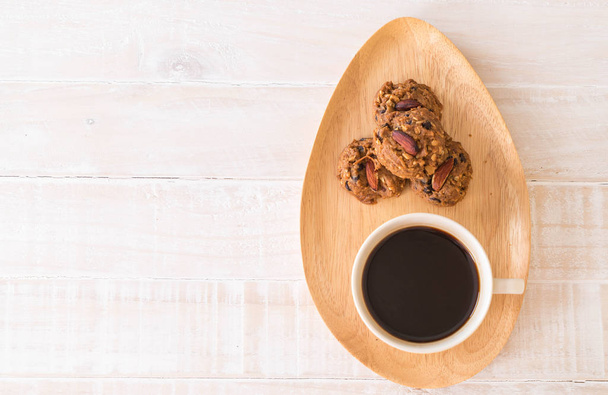 black coffee with cookies  - Foto, immagini