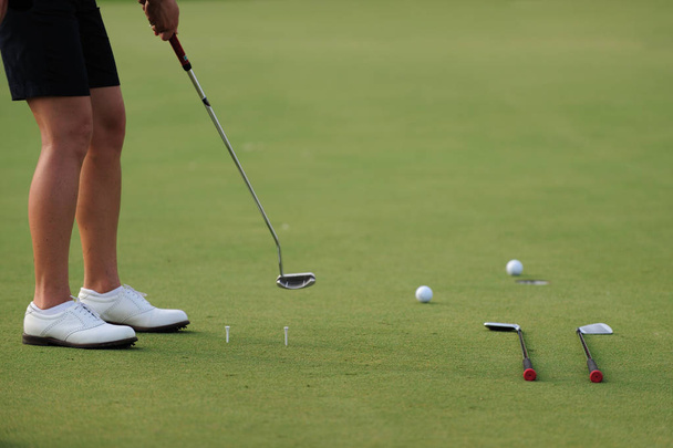 Practice Putting on green - Photo, Image