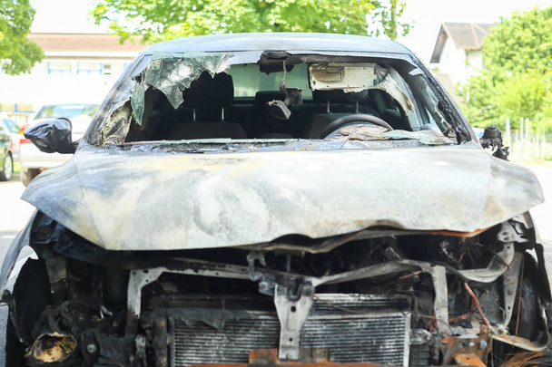 Auto ausgebrannt - Foto, Bild