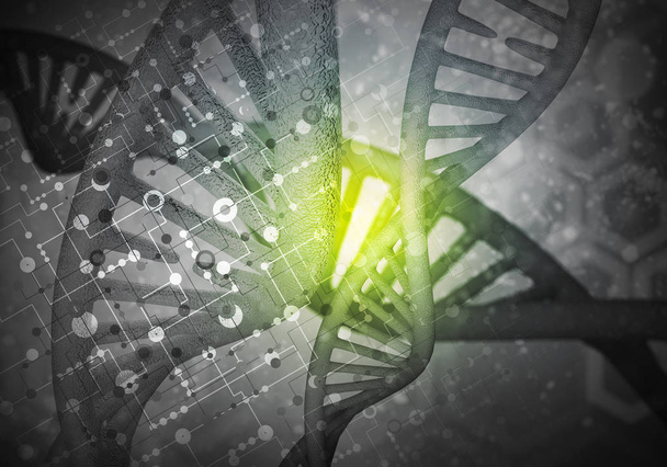 Hintergrund der DNA-Moleküle - Foto, Bild