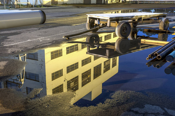 Industrial Reflection on Mare Island - Photo, Image