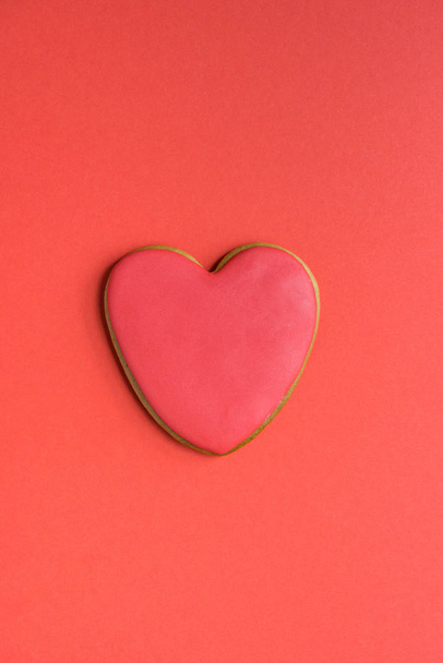 Gingerbread cookie with red icing  - Photo, Image