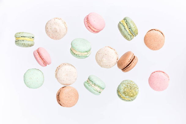 pattern with colorful macaroons  - Photo, Image