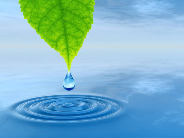 Concept of conceptuele schone bronwater  - Foto, afbeelding