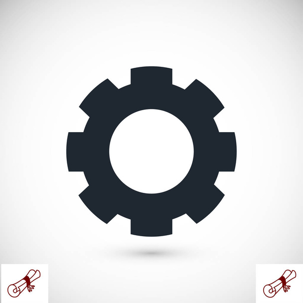 gear sign icon - ベクター画像