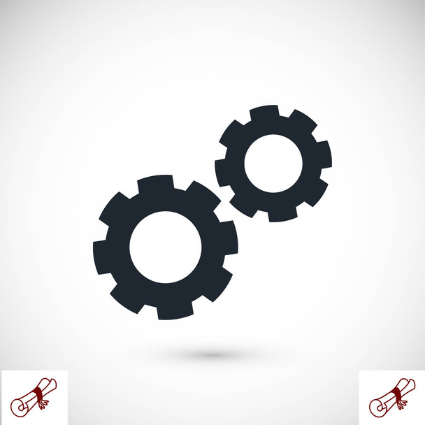 gear sign icon - Vector, Imagen
