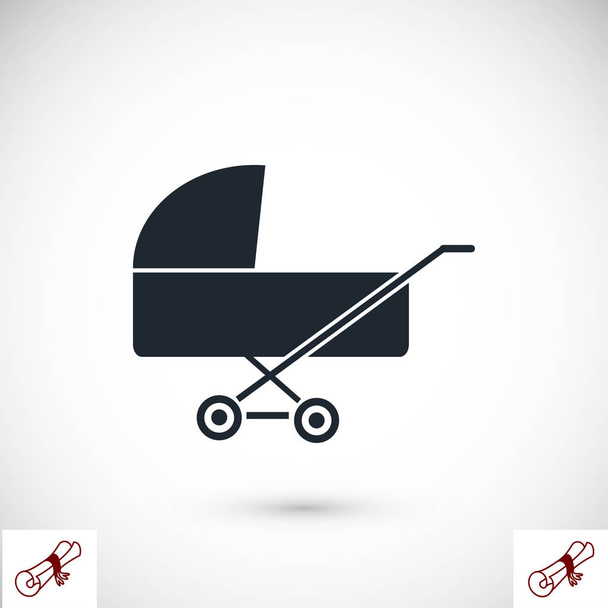 baby pram icon - Vecteur, image