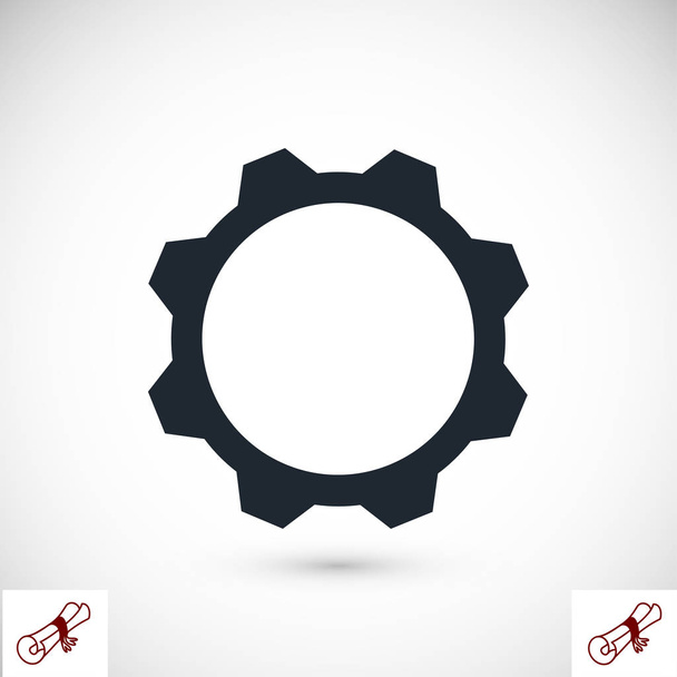 gear sign icon - ベクター画像