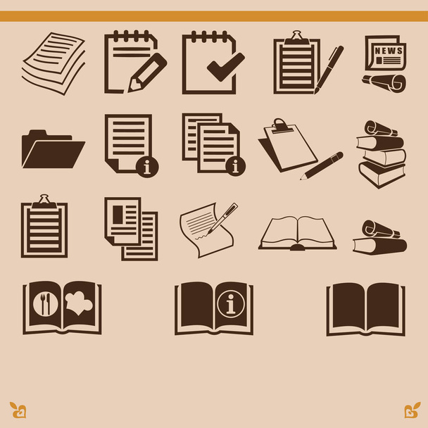 Document icons illustration - Vector, Image