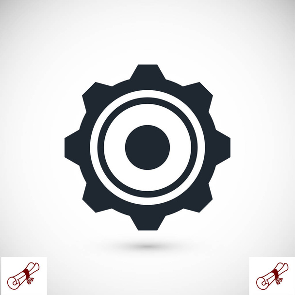 gear sign icon - Vector, Image