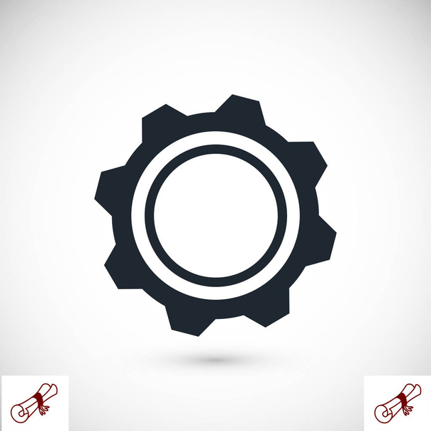 gear sign icon - Vector, Image