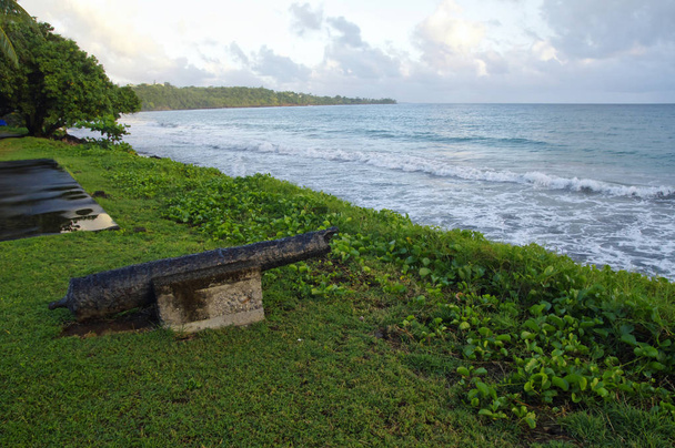 I cannoni sul bordo dell'oceano La Diamond, Martinica, Piccole Antille
 - Foto, immagini