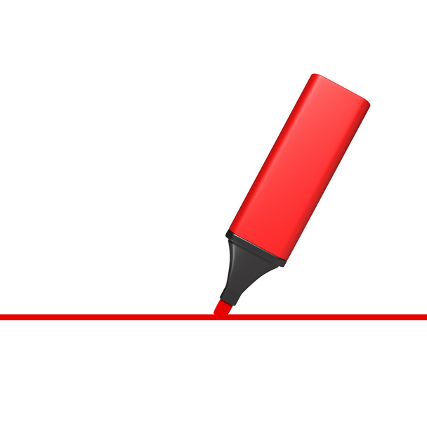 Red marker - Zdjęcie, obraz