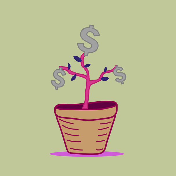 Money tree vector design - Vector, Image