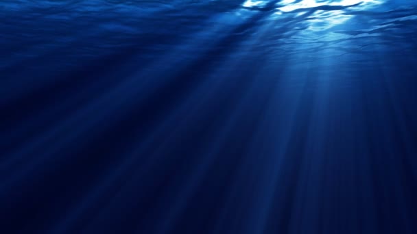 Onderwater licht die stralen worden - Video