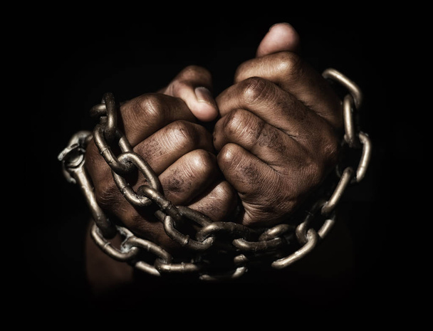 Hands in chains - Photo, Image