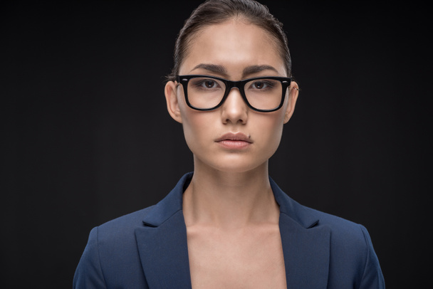 Young businesswoman in eyeglasses  - Foto, imagen