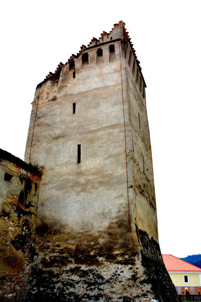 befestigte mittelalterliche sächsische Kirchensäule - Foto, Bild