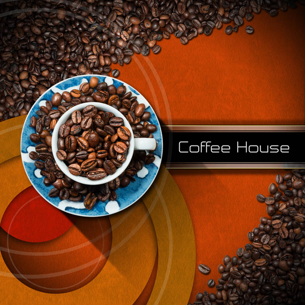 Vorlage für Kaffeehausmenü - Foto, Bild