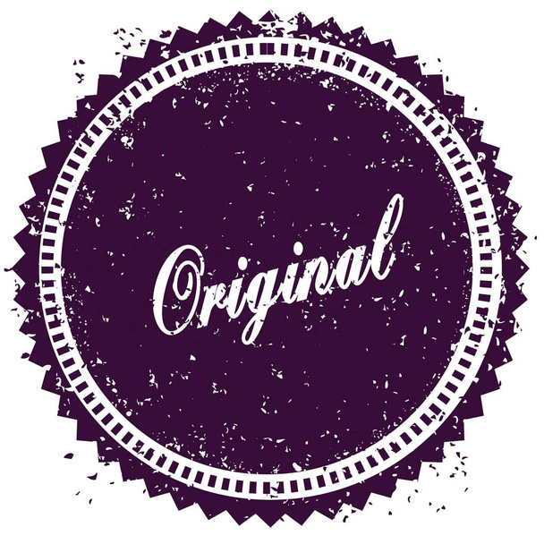 Фіолетова поштова марка ORIGINAL
 - Фото, зображення