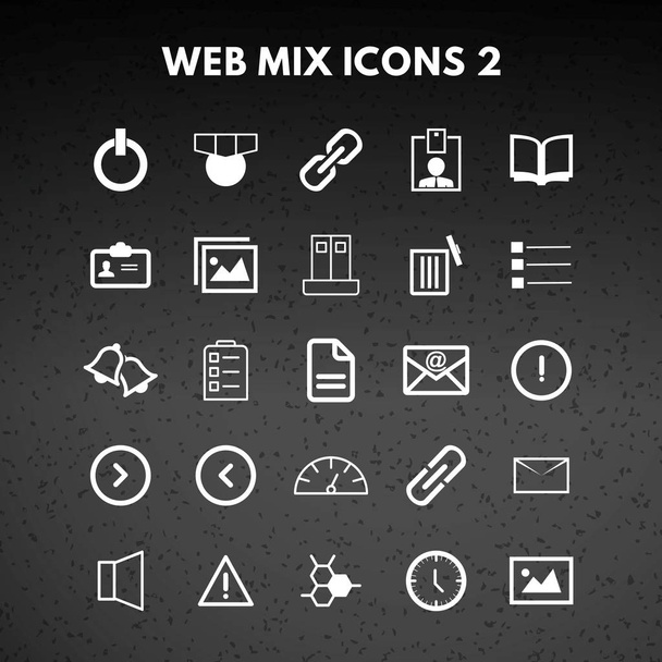 conjunto de diferentes iconos - Vector, imagen