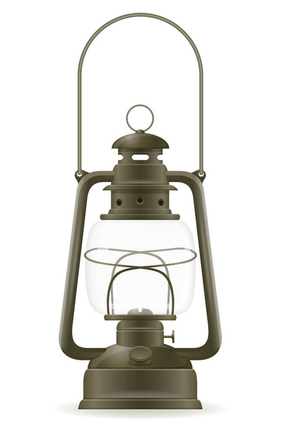 lámpara de queroseno viejo retro icono vintage stock vector ilustración
 - Vector, Imagen