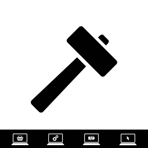 hammer icon, vector - Vector, Image