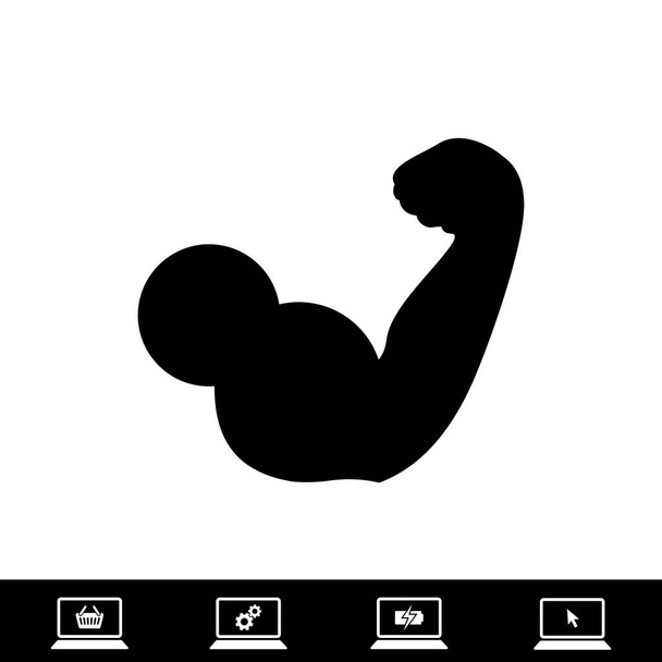 biceps pictogram vector  - Vector, afbeelding