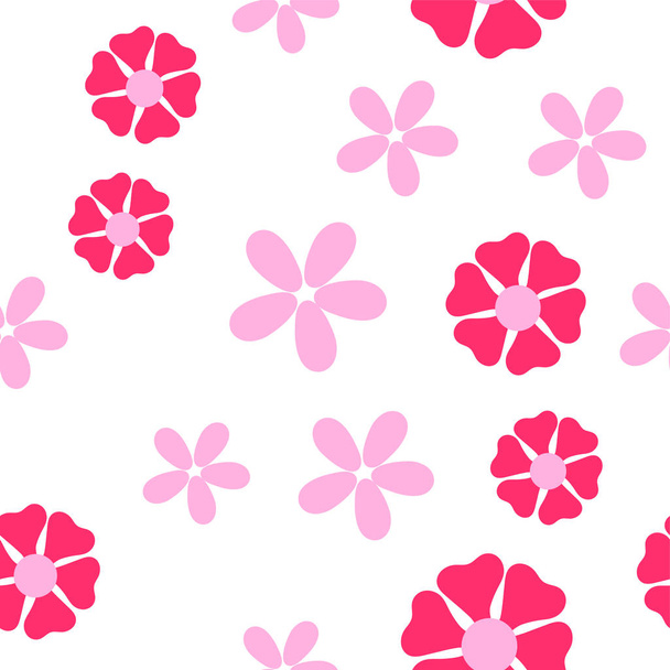 seamless pattern with flowers. Baby Wallpapers - Vektör, Görsel