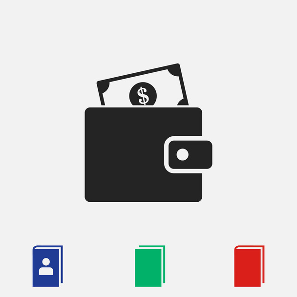 icona del portafoglio, vettore
 - Vettoriali, immagini