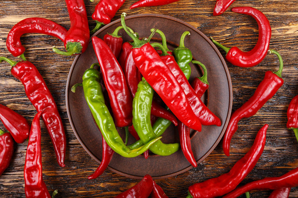 chili pepper in a plate - Фото, изображение